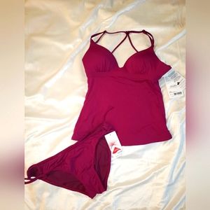 NWT ATHLETA tankini swim set XS